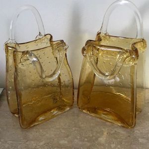 Hand Blown Glass Purses